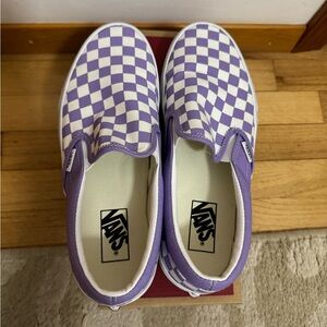 Vans Purple Slip Ons
